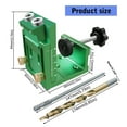 thumbnail image 3 of Light weight Aluminum Pocket Hole Jig with Bidirectional Tilt Holes and Chip Removal Design for Work Manufacturers, 3 of 8