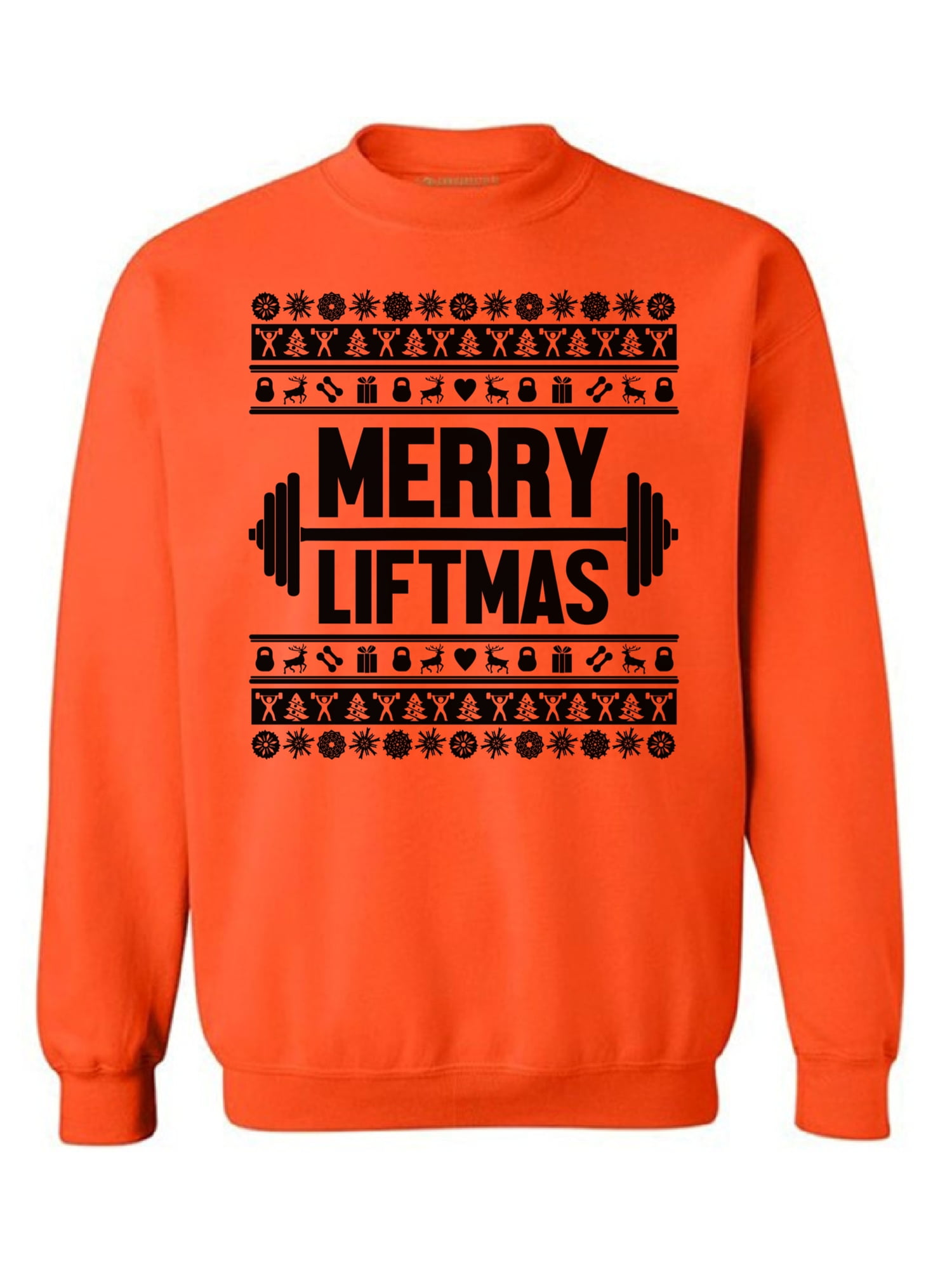 Merry Liftmas Sweatshirt for Men and for Women Christmas Sweater for Workout 