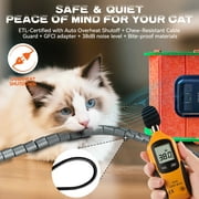 Heated Cat House, Pet Air Conditioned Room, Pet House with Heating and Cooling Function, with Refrigeration, Heating, Ventilation Modes, Suitable for Cats and Small Dogs (Green & Orange)
