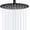 Matte Black, variant on 16 inch Round Rainfall Shower   -   Stainless  304, Full  Rainfall Shower with 230  Nozzles
