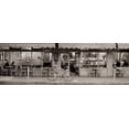 thumbnail image 2 of Blaustein, Alan 32x13 Black Ornate Wood Framed with Double Matting Museum Art Print Titled - San Francisco Cafe Pano - 1, 2 of 4