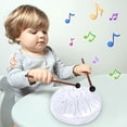 thumbnail image 2 of Hmsavn Rain Drum for Garden 6Inch 11 Note Rain Drum Outdoor Steel Tongue Drum Children's Tongue Drum Handpan Sonodrum Glockenspiel Instrument Hand Drum Electronics, 2 of 4