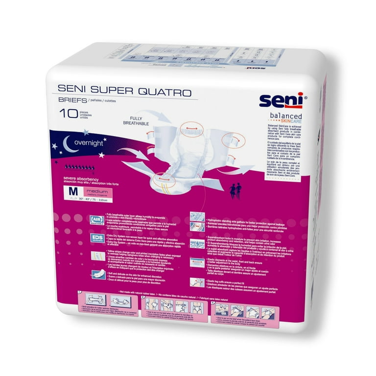Buy Seni Super Seni Plus Breathable Adult Diapers - Medium Online