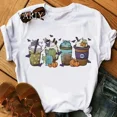 thumbnail image 3 of Camiseta de manga corta con estampado de Mickey Mouse para mujer, camisa de café para el Día de San Valentín, camiseta de Lilo Stitch para mujer, camiseta de Winnie The Pooh, 3 of 5