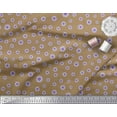 thumbnail image 2 of Soimoi Silk Fabric Aster Floral Printed Fabric 1 Yard 42 Inch Wide, 2 of 3