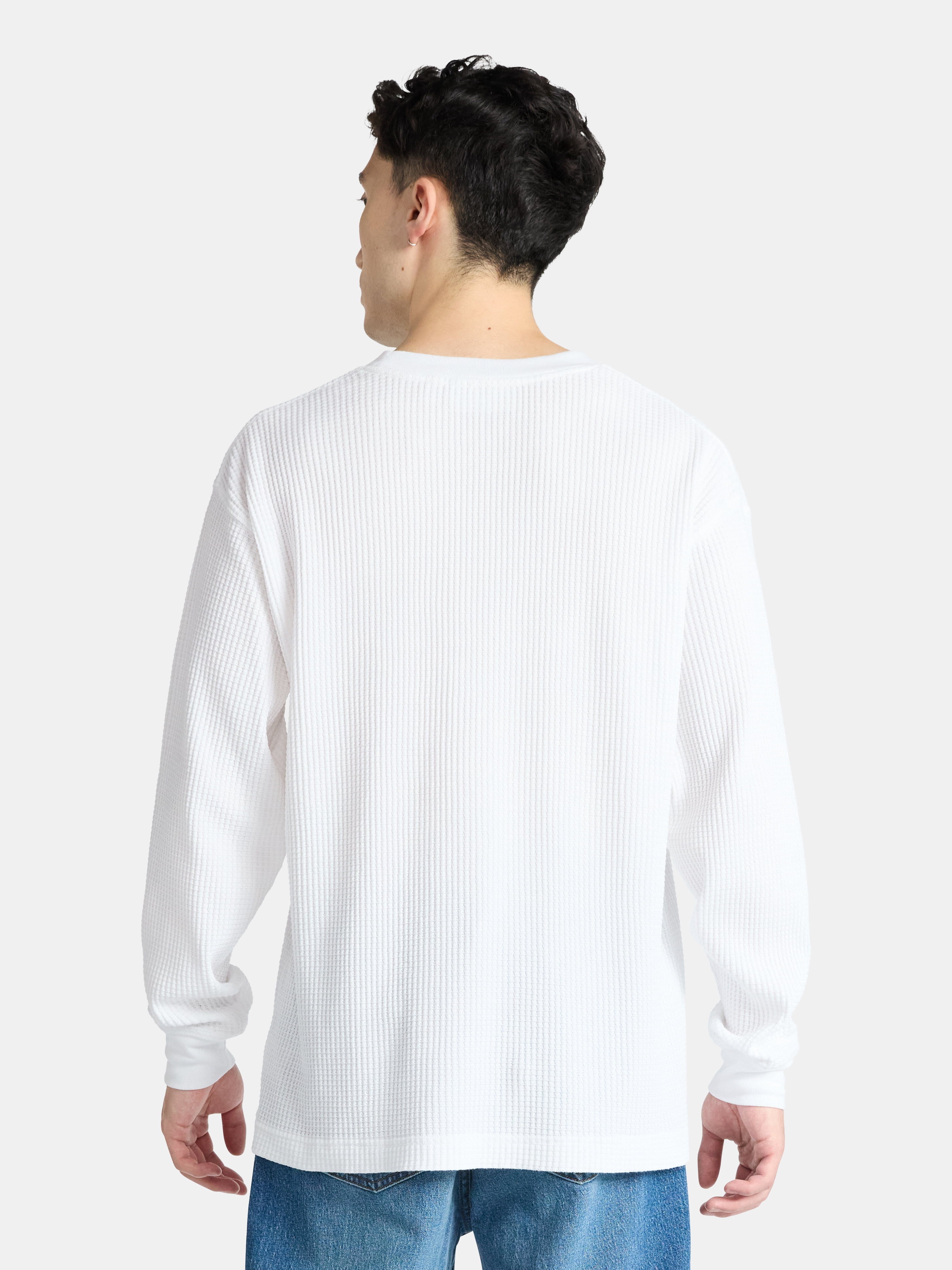 No Boundaries Thermal Tee with Long Sleeves, Men's & Big Men's
