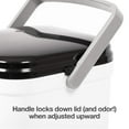 thumbnail image 2 of PetFusion PF-LC1A Portable Cat Litter Disposal (Locking Handle, Complimentary Litter Deodorizer & 10 Biodegradable/Compostable Waste Bags Incl.), White and Black, 2 of 8