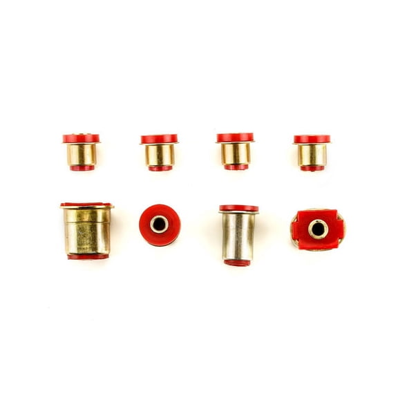 Red Poly Control Arm Bushing Set Oval Fits 1968 - 1970 Chevrolet Chevelle El Camino