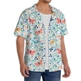 thumbnail image 2 of Fuzoiu Butterflies Print Men's Casual Short,Men's Short Sleeve Shirt,Mens Casual Button Down Shirts,Cuban Collar Summer Shirt for Beach, Vacation, and Outdoor Activities-4X-Large, 2 of 5