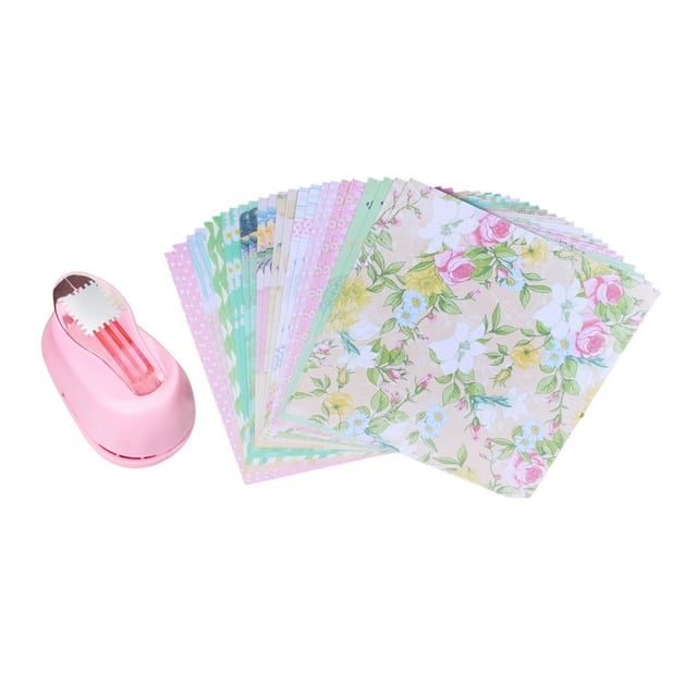 Elodie Stamp Paper Punch Hole Punch Shape for Arts Crafts DIY Projects Scrapbooking Pink