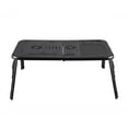 thumbnail image 3 of Ymiko Table Pliante Portable Réglable Lit Bureau Support pour Ordinateur Portable Cahier PC (Noir), Table pour Ordinateur Portable, Bureau d'Ordinateur Pliable, 3 of 8