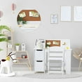 thumbnail image 3 of Joyspirit Kids Writing Desk with Chair Set, White, 3 of 7