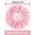 thumbnail image 3 of Gorro de ducha Years Calm impermeable de doble capa rosa, 3 of 9
