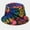 Dark Blue, variant on Women Bucket Hats Trendy Allover Print Foldable Sun Protection Lightweight Polyester Fabric for Summer Beach Walking Fisherman Hat