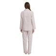 thumbnail image 6 of Amaxer Women's Pure Cotton Long Sleeve Notch Collar Pajama Set - Breathable Lightweight Sleepwear , Soft Loungewear for Spring and Summer & Comfort, 6 of 6