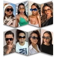 thumbnail image 3 of Gafas de Sol Cuadradas Oversize tipo Escudo AIEYEZO para Hombre y Mujer, 3 of 8