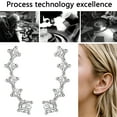 thumbnail image 7 of DESIGNICE 1 Pair Earrings with 14K Gold Plated Sterling Silver Post Crawler Earring Climber Earrings, 7 of 7