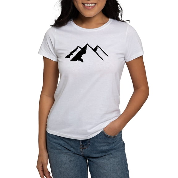 CafePress - Mountains Women's T Shirt - Women's Classic T-Shirt