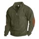 thumbnail image 1 of pstuiky camisas de manga larga para hombre, Sudadera informal de pana con cuello alto, cremallera y manga larga para hombre salir tops m, 1 of 7