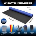 thumbnail image 3 of Gym Floor Mat - Gym Flooring 8' x 6' x 7mm - Workout Mat - Gym Flooring for Home Gym - Gym Mat Ultra Durable, Non-Slip & Tear - Workout Mats For Home Gym - Perfect for Cardio, Yoga & Weights, 3 of 6