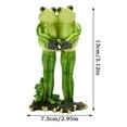 thumbnail image 2 of Cute Frog Couple Ornament With Heart Gesture, Creative And Funny Craft Decoration, Ideal For Home Office Desktop Bathroom Living Room Bedroom Study Room Garden Decor, 2 of 4
