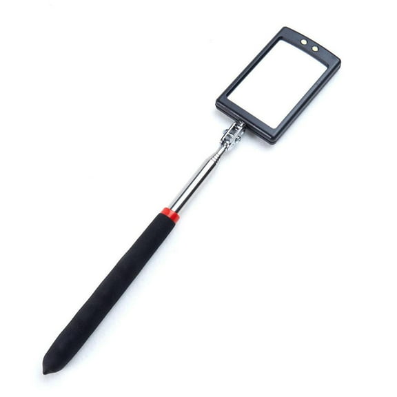 Inspection Mirror Lighted Mechanic Telescoping illuminate Swivel Extendable 2024 N3Q9