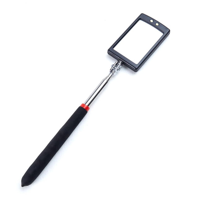 Inspection Mirror LED Lighted MechanicTelescoping illuminate Swivel