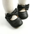 thumbnail image 1 of Mialoley First Walker BowKnot Solid Soft Sole Shoes Newborn Girls Princess Shoes, 1 of 10