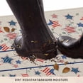thumbnail image 4 of Non-Slip Stars Stripes Doormat Absorbent 4th of July Welcome Mat Star Eucalyptus Leaves Front Door Mat Independence Day Patriotic Floor Mat for Indoor,Entry Decoration 17x30 Inch, 4 of 6