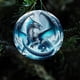 thumbnail image 4 of Ganfancp Adorno de Navidad Impreso Adornos de Navidad Redondos de Porcelana Adornos Del Árbol de Navidad para El Hogar Vacaciones Ofertas Del Día Liquidación 1X Disco Acrílico, 4 of 6