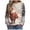 Khaki, variant on Futezty Womens Christmas Sweatshirt Funny Santa Snowman 3D Print Plus Size Graphic Sweatshirts Crewneck Xmas Holiday Tops