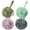 Multicolor, variant on AmazerBath Loofah Sponge 60g/Piece, Exfoliating Bath Sponge Body Scrubber - Loofa Set of 4 Flower Color (Green-Purple)