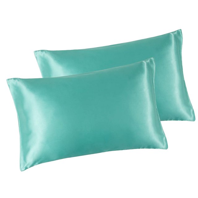 Yuarrent 2 uds funda de almohada poliéster satén funda de almohada ropa de cama funda de almohada para dormir Juegos de cama lago azul 51*76cm Yuarrent HA003643-14