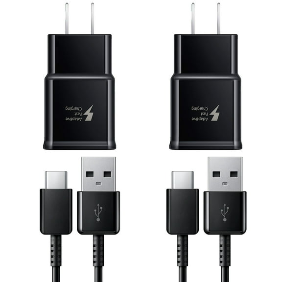 Type C Charger Fast Charging, 2 Pack USB C Android Phone Wall Charger Block & 6ft Charge Cable Cord, for Samsung Galaxy S8 / S9 /