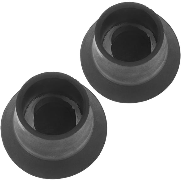 Milisten Rubber Trampoline Leg Covers Non-Slip Wear-Resistant Black 2Pcs
