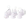 thumbnail image 3 of Christmas Bell Decorations 3.1in 6 Pcs Christmas Snow Bells Christmas Tree Hanging Decoration Accessories Santa Claus Bells Christmas Gift Hanging Decoration, 3 of 7