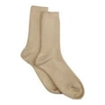 thumbnail image 2 of ZNQHFREWomen Simple Solid‑Color Crew Socks, Soft Fashion Mid‑Calf Socks for Autumn Winter, Stretchy Socks for Daily Wear, 1 Pair, 2 of 3