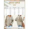 thumbnail image 5 of HOTAPEI Womens Waffle Knit Sweater Casual Crew Neck Long Sleeve Pullover Sweaters for Women Side Slit Henley Knit Tops, 5 of 5