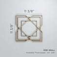 thumbnail image 3 of Ekena Millwork 11 3/8"W x 11 3/8"H x 1/4"T Small Lakewood Decorative Fretwork Wood Wall Panels, Alder, 3 of 18
