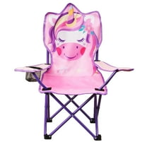 Buquapse Kids Camping Chair, Outdoor Folding Lawn and Camping Chair, Beach Folding Chair with Cup Holder, Carrying Bag and Safety Lock for Travel, Park, Patio, Beach , Indoor & Outdoor