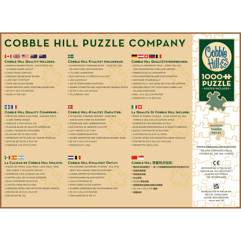 Cobble Hill 1000 Pc. Puzzle: 50 States Quilt Blocks