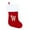 W, variant on Beautynvta Christmas Stockings with Initials, 17.7'' Large Personalized Embroidered Letter Stockings Red Velvet with White Super Soft Plush Cuff for Xmas Tree Fireplace Decor, D