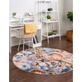 thumbnail image 3 of Rugs.com Blossom Collection Rug – 5 Ft Round Multi Medium Rug Perfect For Kitchens, Dining Rooms, 3 of 8