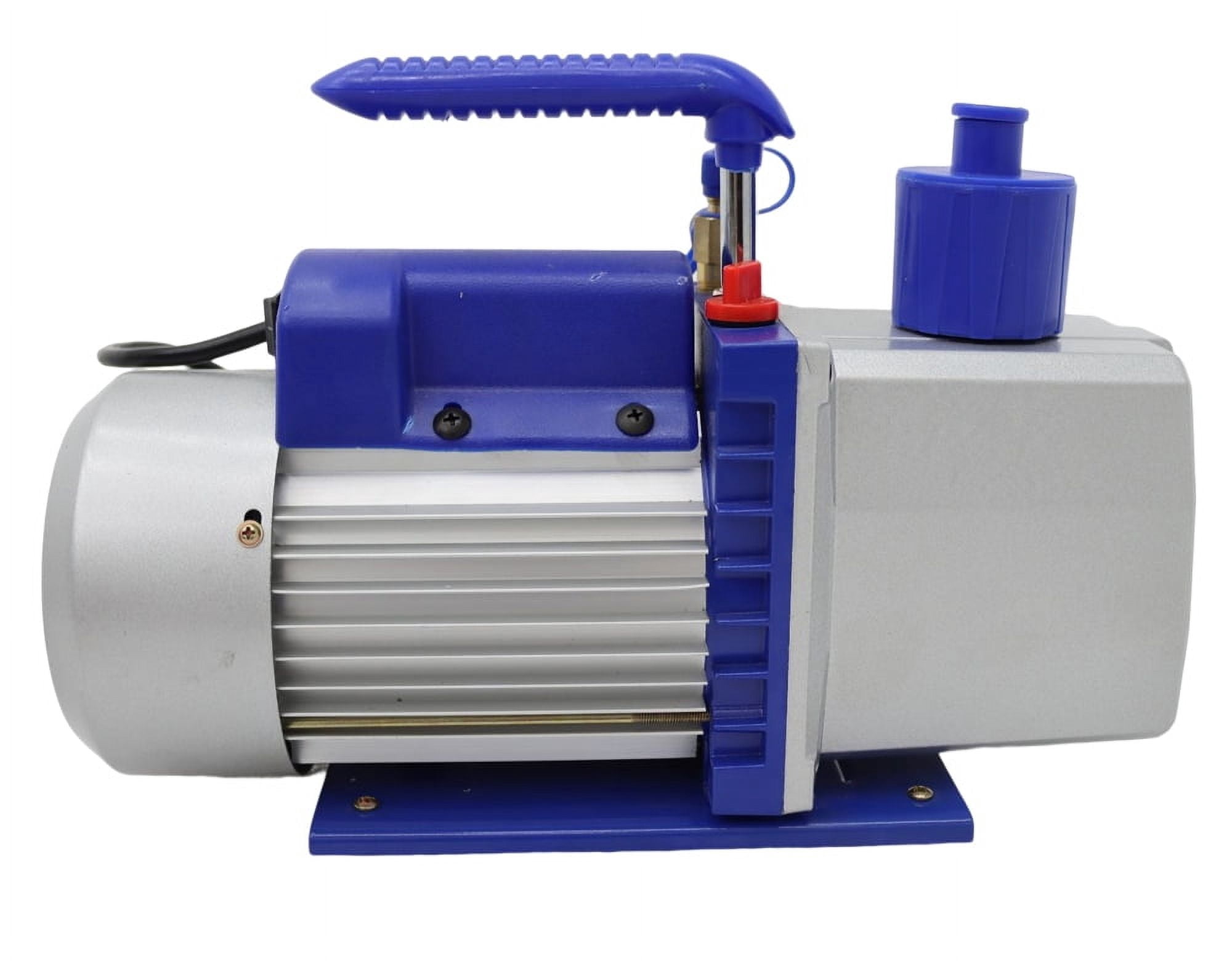 TECHTONGDA 7 CFM 110V 60Hz 2-Stage Rotary Vane Deep Vacuum Pump 3/4HP Free Shipping