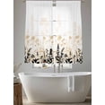 thumbnail image 5 of Cream Flowers Sheer Curtains 72 Inch Length 2 Panels Set, Country Pastoral Spring Floral Herbs Voile Window Treatment Rod Pocket Curtains Sheers Drapes for Bedroom/Living Room/Kitchen 52"x72"x2, 5 of 7