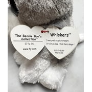 Ty Beanie Boos Whiskers The Grey Schnauzer Dog Plush