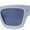 White - Black, variant on Womens Fancy Retro Thick Horn Rim Rectangular Plastic Sunglasses Navy - Black