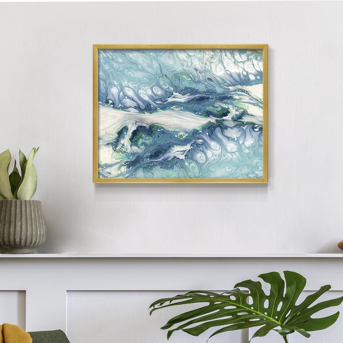 Marble Montage by Carol Robinson - Restickable Framed Giclée Print