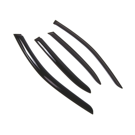 Tuningpros WD2-720B Outside Mount Window Visor Deflector Rain Guard Dark Smoke 4 Pcs Set For 2015-2016 Mercedes E350 E550