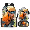 thumbnail image 1 of Naruto Anime Backpack Three-Piece Set-Lightweight And Durable Backpack With A Unique Anime Design For Everyday Use-week, 1 of 5